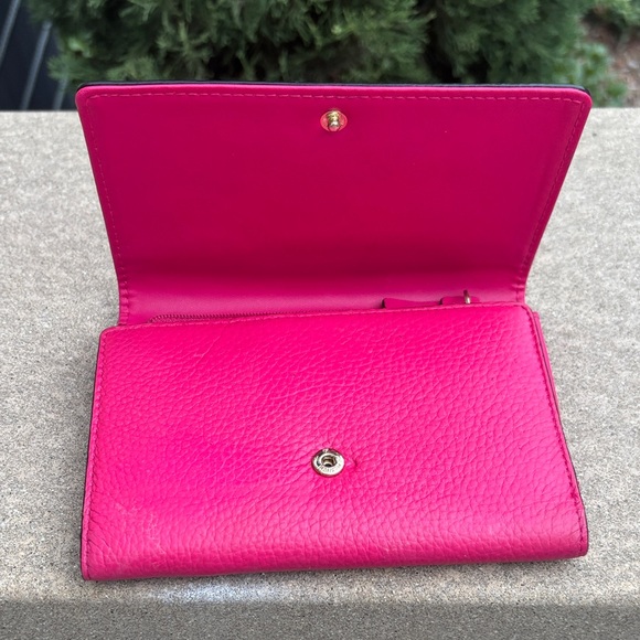 Kate Spade Fuchsia Leather Wallet - Picture 3 of 8